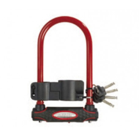 Master Lock Bügelschloss 8195 rot mit Halter 13 x 210 x 110 mm