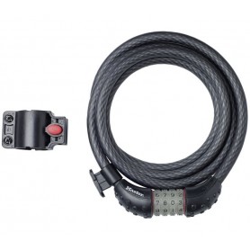 Master Lock Cable lock Quantum black with holder 12mm x 180cm