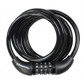 Master Lock Cable lock 8221 black 8mm x 180cm