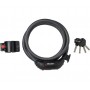 Master Lock Cable lock 8121 black with holder 12mm x 180cm