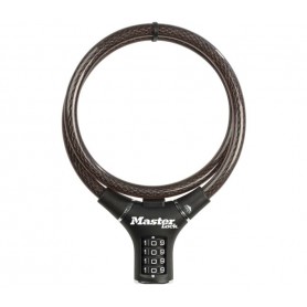 Master Lock Cable lock 8229 black 12mm x 90cm