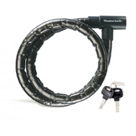 Master Lock Cable lock PanzR black 22mm x 120cm