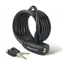 Master Lock Cable lock Family black 8mm x 180cm