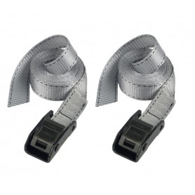 Master Lock Tension belt 3110 with wedge lock 2 pieces 2.50 m grey