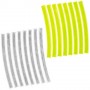 Reflex Stickers STRIPES yellow/white, 3M-Reflex