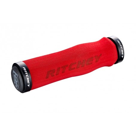 Ritchey WCS Ergo Trugrip Lock-On grips 129mm 33.0mm red