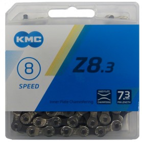 Chain KMC Z8 Silver/Grey 114 Links, silver/grey, Box