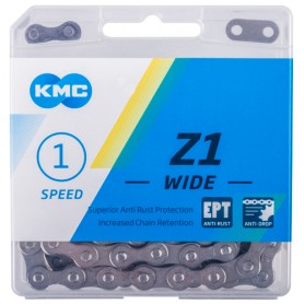 KMC Kette Z1 wide EPT 1-fach 112 Glieder grau Karton