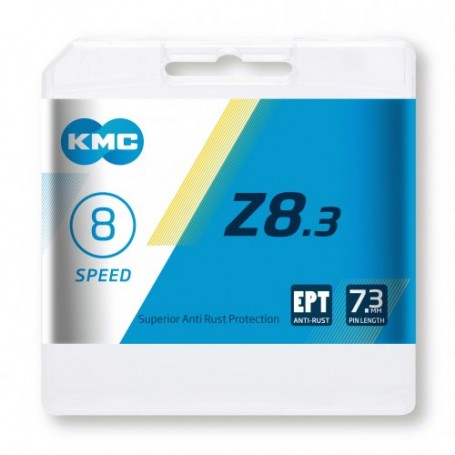 KMC Kette Z8 EPT 8-fach 114 Glieder silber Karton
