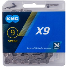 KMC Chain X9 Grey 114 Links grey Box