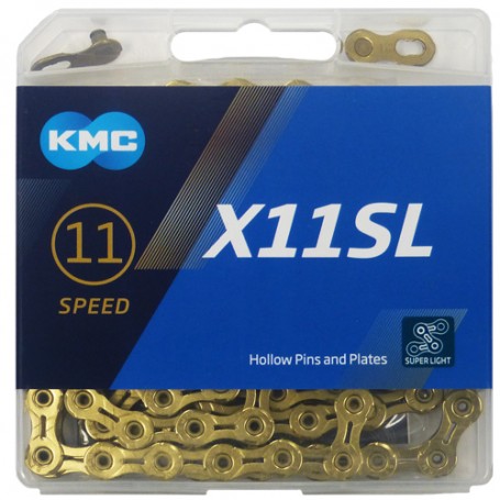 KMC Chain X11SL 118 Links gold Box