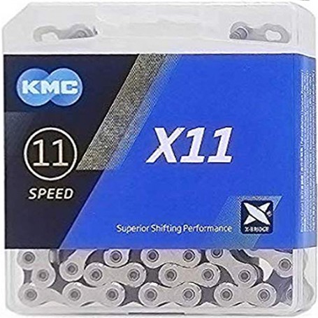 KMC Kette X11 11-fach 114 Glieder silber schwarz Karton