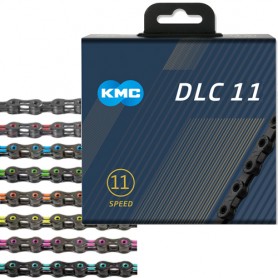 KMC Kette DLC11 118 Glieder schwarz Box