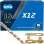 KMC Chain X-12 126 Links gold Box