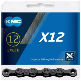KMC Kette X12 BlackTech 12-fach 126 Glieder schwarz Box