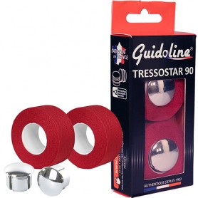 Velox Handlebar Tape Tressostar 90 Box with plugs fire-red