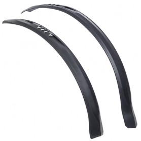 Hebie Clip-on Mudguard-Set VIPER S 26-29" Plastic black W 65 mm no Stays