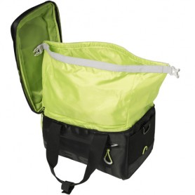 Basil Carrier Bag MILES MIK 7 l black/lime with MIK Adapter Plate