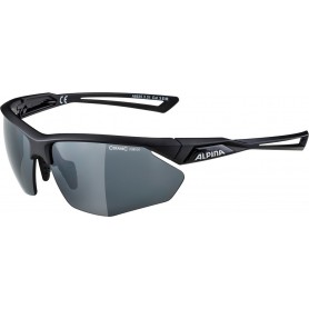 Alpina Sonnenbrille Nylos HR Rahmen schwarz matt Glas sw versp.S3