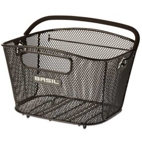 BASIL Basket Basil Bold mesh, black, large