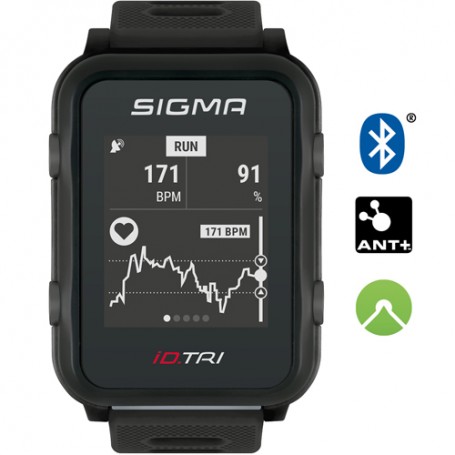 Sigma Pulse-Watch iD.Tri Triathlon Basic black