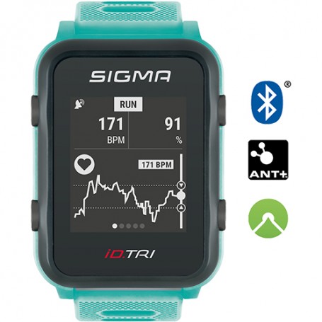 Sigma Pulse-Watch iD.Tri Triathlon Basic neon mint