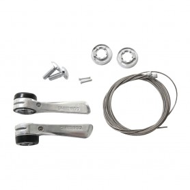 Shimano down tube gear lever SL-R400, 2/3x8-speed, pair, silver