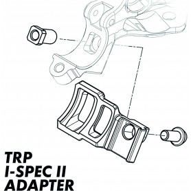 TRP Adapter Brems- zu Schalthebel HD 3.4 I-Spec B zu I-Spec II links schwarz