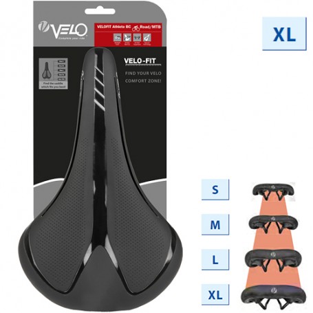Velo Saddle -Fit Athlete BC Unisex size XL black