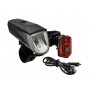 LED-Batterie-Beleuchtungs-Set BLC 710 schwarz, Lith.-Batterien, m. Halter