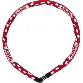 Abus Chain Lock Steel-O-Chain 4804C Symbols length: 75cm red