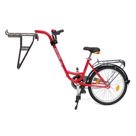 Roland Trailer add + bike with 3-speed hub gear color red