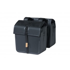 BASIL Urban Dry Double Bag solid black