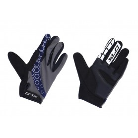 XLC long finger gloves Enduro blue / gray size. L