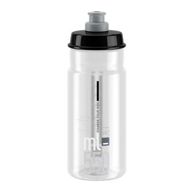 Elite drinking bottle Jet clear, grey logo 550ml