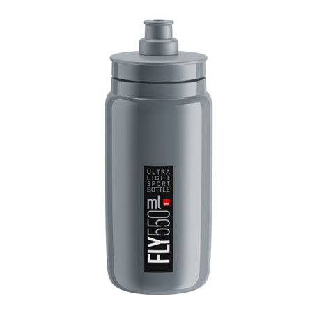Elite drinking bottle Fly 2020 550ml grey, black logo
