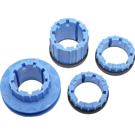 PRO frame mount nuts for wheel bag Mega 4 pieces blue