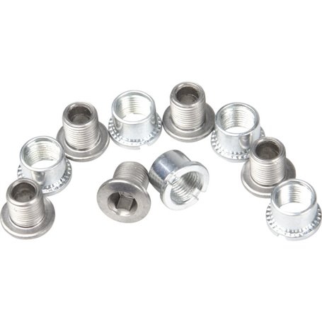 Shimano chainring screws for FC-3550 with nuts M8 x 8.5mm 5 pieces