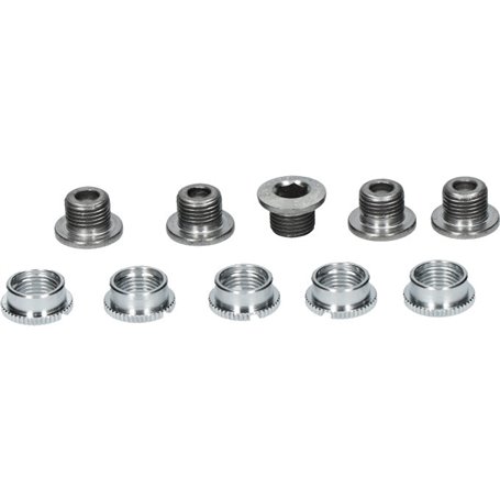 Shimano chainring screws for FC-7710 with nuts 5 pieces