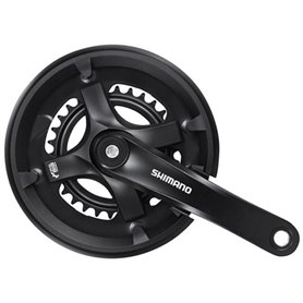 Shimano crankset FC-TY501 2x7/8 175mm 46-30 teeth rear wheel black