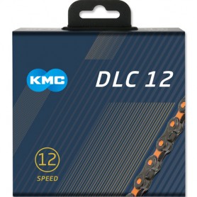 KMC Kette DLC12 126 Glieder schwarz orange Box