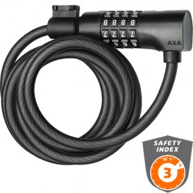 AXA cable lock Resolute C180/8 180 cm number code black