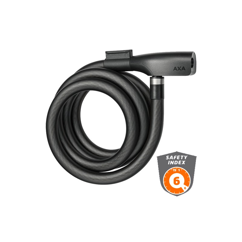 Axa NL cable con candado Resolute 15 código 180 cm de Ø 15 mm negro
