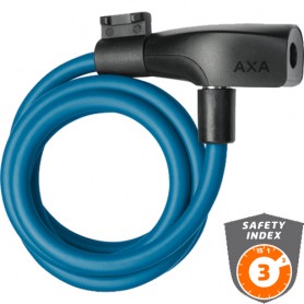 AXA cable lock Resolute 120/8 120 cm key petrol blue
