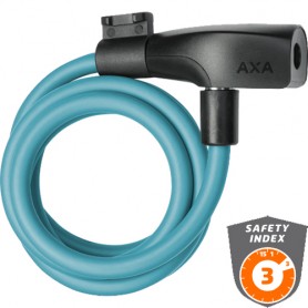 AXA cable lock Resolute 120/8 120 cm key ice blue