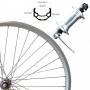 Ryde ZAC19 Front Wheel 28 inch silver SSP RM40- quick release