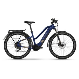 Haibike Trekking 7 i630Wh low standover 2021 E-Bike Pedelec blue sand RH 52cm