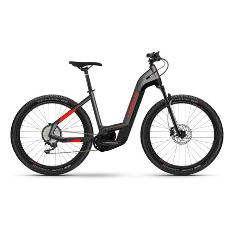 Haibike Trekking 9 Cross i625Wh LowStep 2021 anthracite red frame size 54cm