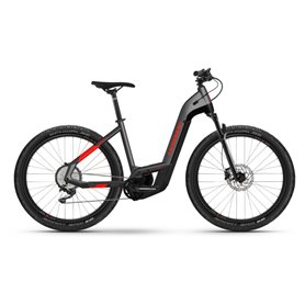 Haibike Trekking 9 Cross i625Wh LowStep 2021 anthracite red frame size 46cm