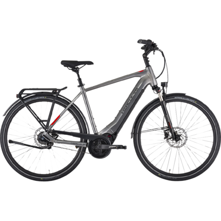 Hercules Pasero Comp I-F5 E-Bike 2021 Men 28 inch black chrome frame size 58cm